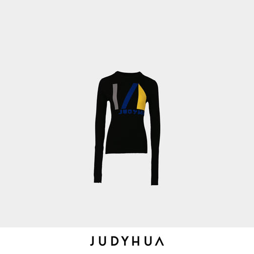 JUDYHUA 几何图案设计感针织上衣 商品图8