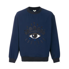 KENZO 高田贤三 男士藏蓝色眼睛套头衫卫衣 F855 SW604 1RN 76