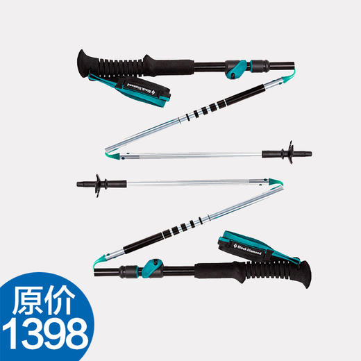BD 黑钻 女款 登山杖 可折叠 可调节 登山徒步杖 112207 商品图0