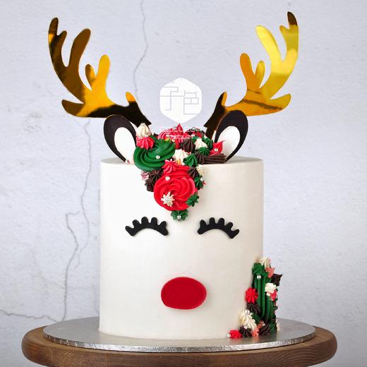 （C009）Couleur Violet 独角麋鹿家庭宴会乳酪霜蛋糕 商品图1