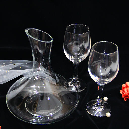 红酒杯醒酒器礼盒套装(晶白料玻璃) 商品图2