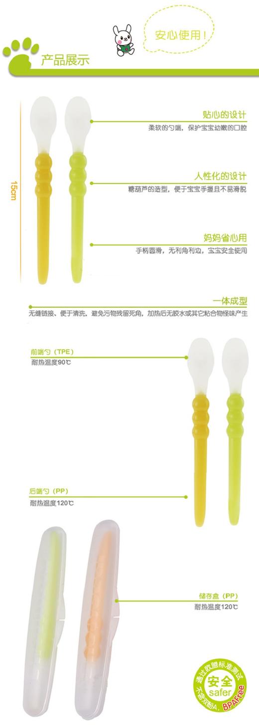 小白熊喂食勺（软头）JPY带授权招加盟代理 商品图2