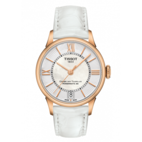Tissot 天梭杜鲁尔系列皮带80机芯机械女表T099.207.36.118.00