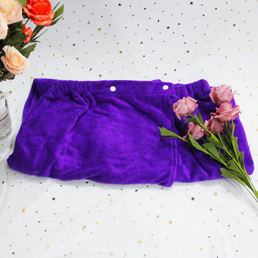 超软抹胸浴裙吸水速干灰色白色中紫葡紫 商品图8