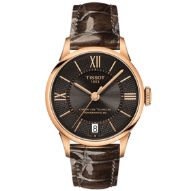 Tissot 天梭杜鲁尔系列皮带80机芯机械女表T099.207.36.448.00