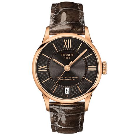 Tissot 天梭杜鲁尔系列皮带80机芯机械女表T099.207.36.448.00 商品图0