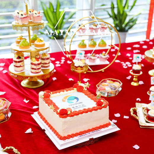 红色主题甜品台 商品图1