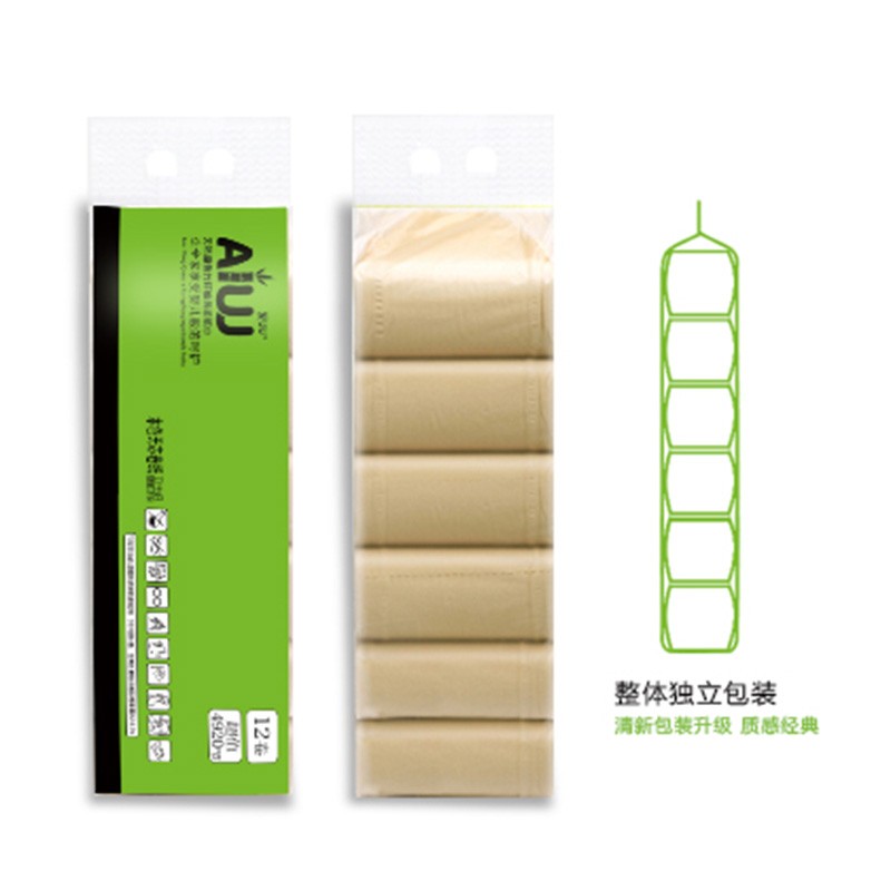 爱UU 12卷天然原色竹纤维绵柔无芯卷纸 700G 爱UU打造生活用纸新标准 以竹代木绿色健康 无添加漂白剂保留竹浆本色 加厚三层设计 湿水不易破JPY带授权招加盟代理