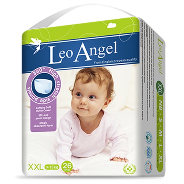 LEO ANGEL(狮子座天使)婴儿拉拉裤学步裤 XXL号26片/包 (男女通用)JPY带授权招加盟代理