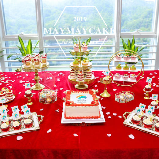 红色主题甜品台 商品图0