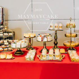中式红色主题甜品台