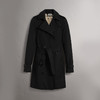 BURBERRY 巴宝莉 女士桑德林汉姆-Heritage Trench 中长款束腰风衣 黑色 3900453 00100 商品缩略图0