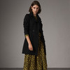 BURBERRY 巴宝莉 女士桑德林汉姆-Heritage Trench 中长款束腰风衣 黑色 3900453 00100 商品缩略图1