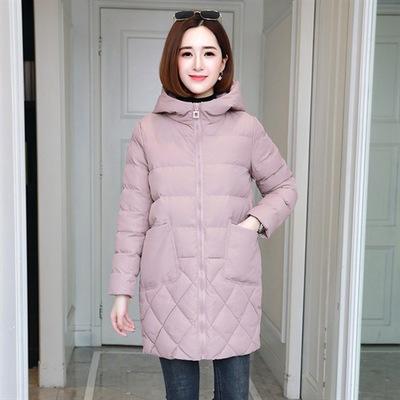 TS 969-26 中长款棉衣女时尚韩版大口袋棉服冬季新款羽绒棉棉袄保暖连帽 商品图1