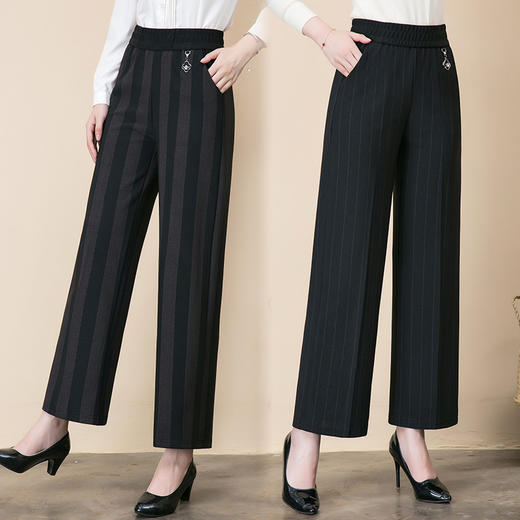 YFL-K-X90613秋冬新款中老年人女裤高腰松紧腰加绒保暖裤子 XCX 商品图1