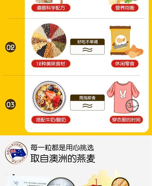 福事多 水果坚果燕麦片1000G/桶 商品图9