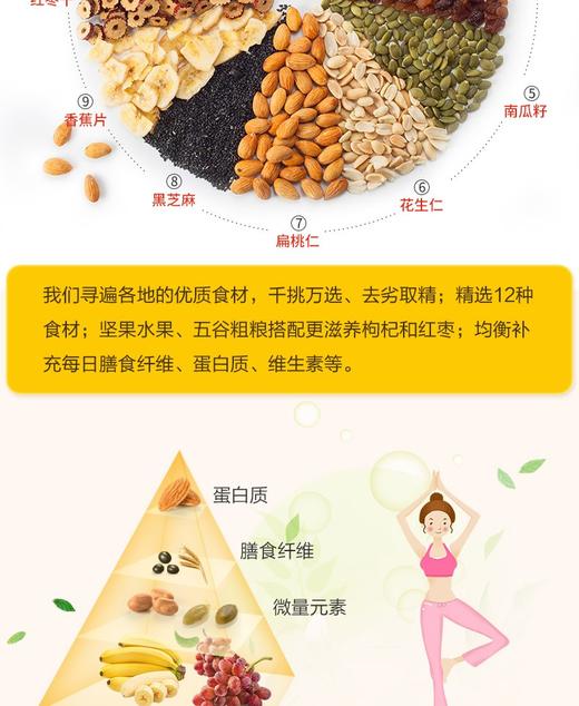 福事多 水果坚果燕麦片1000G/桶 商品图11