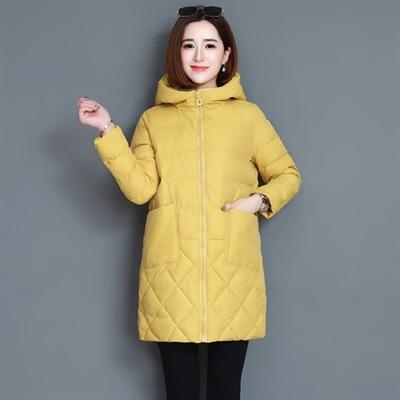 TS 969-26 中长款棉衣女时尚韩版大口袋棉服冬季新款羽绒棉棉袄保暖连帽 商品图0