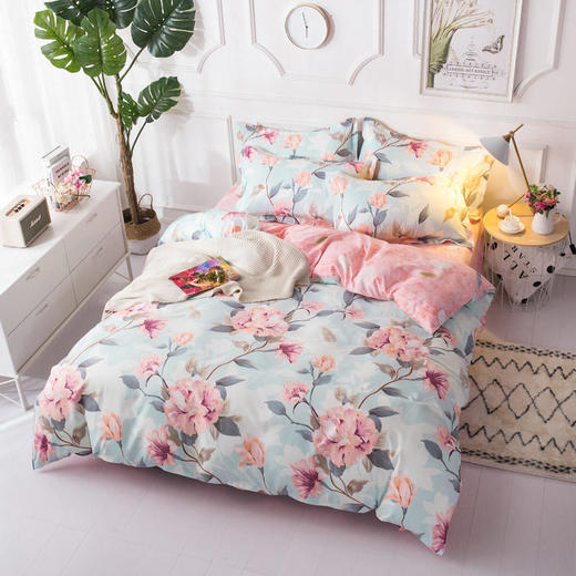 【双十一半价购】 LMR-菠萝 2019冬季加厚亲肤棉被套四件套床上用品 商品图2