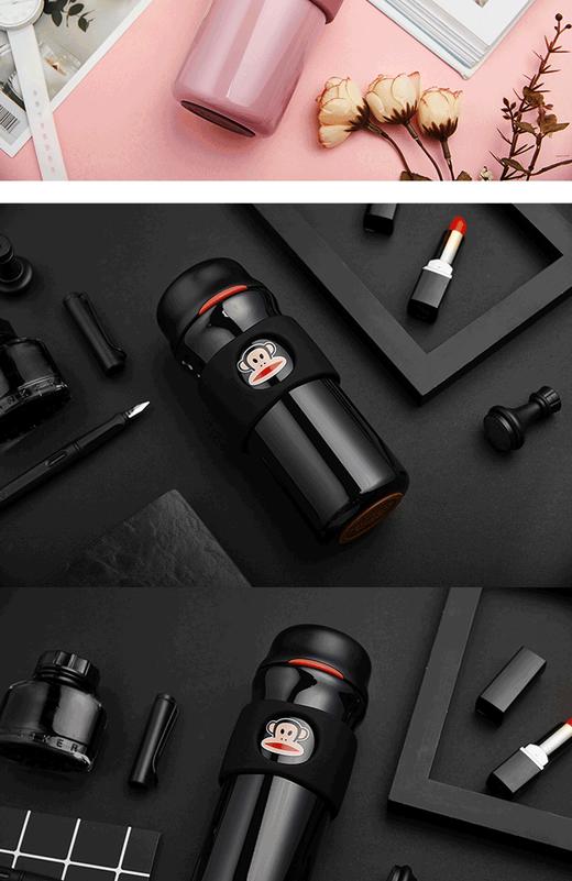 【一般贸易】美国 大嘴猴Paul frank不锈钢真空保温杯黑色400mlJPY带授权招加盟代理 商品图3