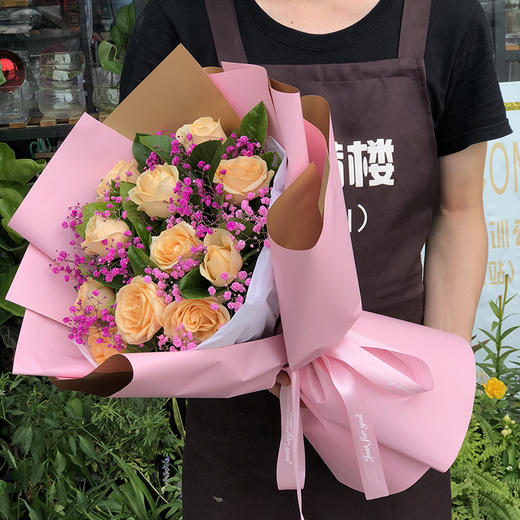 11朵玫瑰花束送女朋友老婆生日表白女神节礼物女神节母亲节520七夕情人节教师节中秋节平安夜圣诞节 商品图6