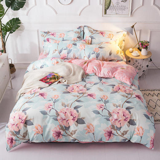 【双十一半价购】 LMR-菠萝 2019冬季加厚亲肤棉被套四件套床上用品 商品图0