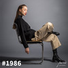 #1986 Half-neck Baby Cashmere Sweater 半高领小山羊绒毛衣 黑色 商品缩略图0