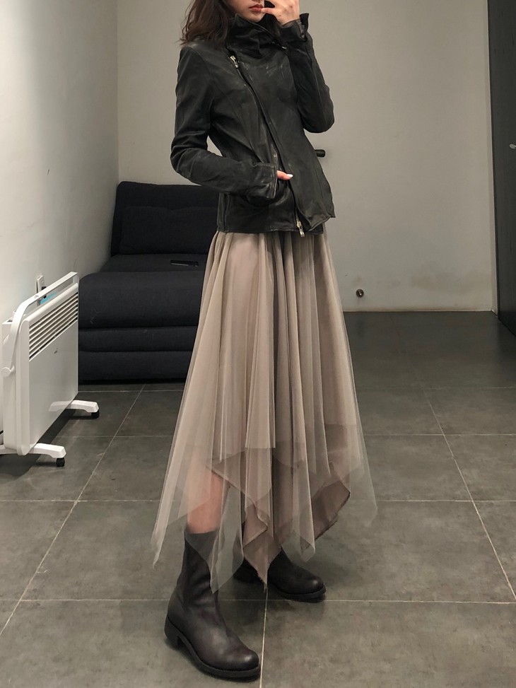 marclebihan2590薄纱半裙灰藕色granit