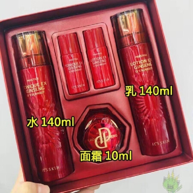 【香港直邮】伊思it‘s skin红参水乳套装保湿补水红参蜗牛水乳霜三件套JPY带授权招加盟代理