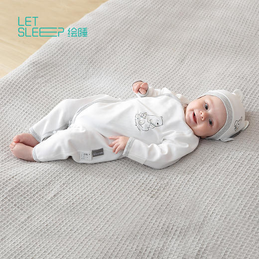 【挚爱粉】婴儿连体衣初生宝宝和尚服纯棉哈衣 商品图3