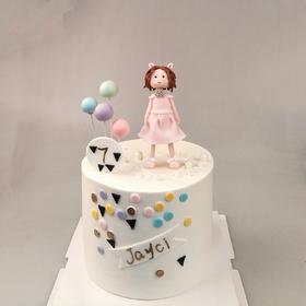 定制小公主蛋糕（翻糖人偶）