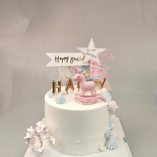 定制小木马蛋糕（塑料玩具摆件） 商品图0