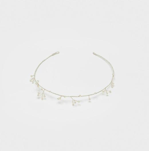 法国高定工坊 JASMINE 金色/银色珍珠头箍 商品图4