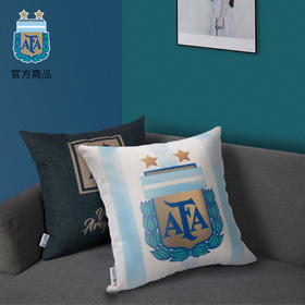 阿根廷国家队官方商品丨亚麻羽丝绒抱枕 蓝白间条款