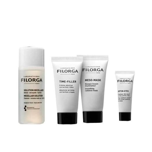 Filorga 菲洛嘉 Discovery发现美丽套装 洁肤水 50ml+十全大补面膜 15ml+面霜 15ml+眼霜4ml 商品图1