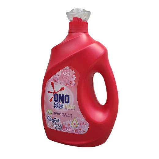 奥妙3kg（淡雅樱花）全自动洗衣液含金纺柔顺剂 商品图0