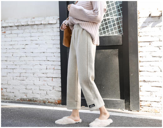 裁缝学苑 AG10毛呢阔腿裤高腰直筒宽松九分1 1服装裁剪图牛皮纸样 商品图0