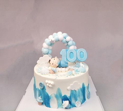 定制宝宝百天（翻糖人偶） 商品图0