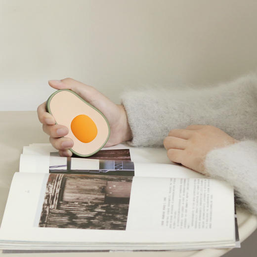 【牛油果暖手充电宝】居家办公新款创意USB充电宝便携迷你可爱暖宝宝 商品图2