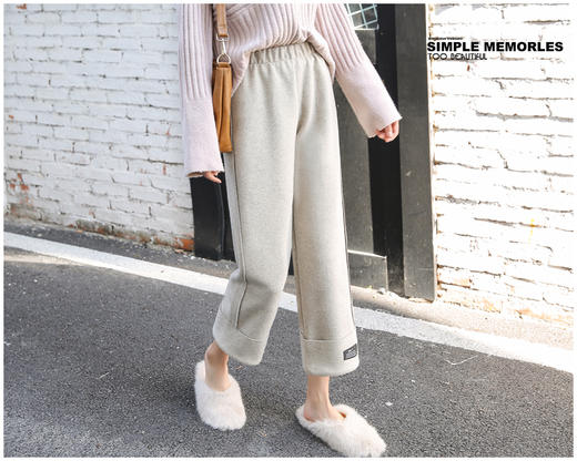 裁缝学苑 AG10毛呢阔腿裤高腰直筒宽松九分1 1服装裁剪图牛皮纸样 商品图1