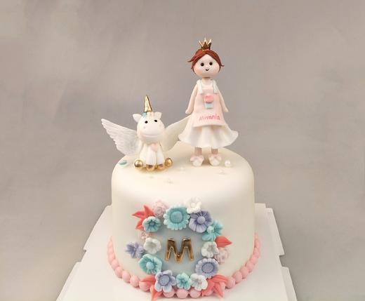 定制独角兽小公主（翻糖人偶） 商品图0