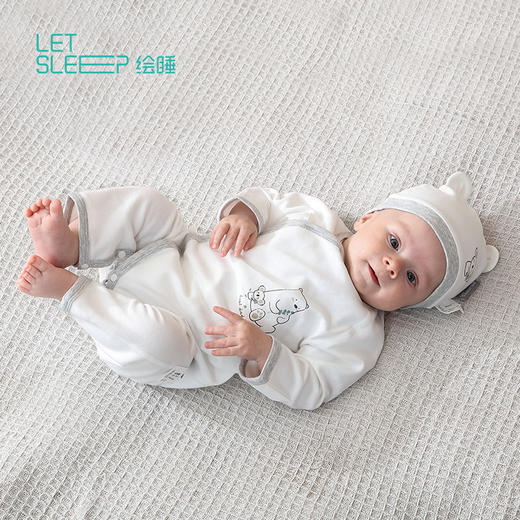 【挚爱粉】婴儿连体衣初生宝宝和尚服纯棉哈衣 商品图5