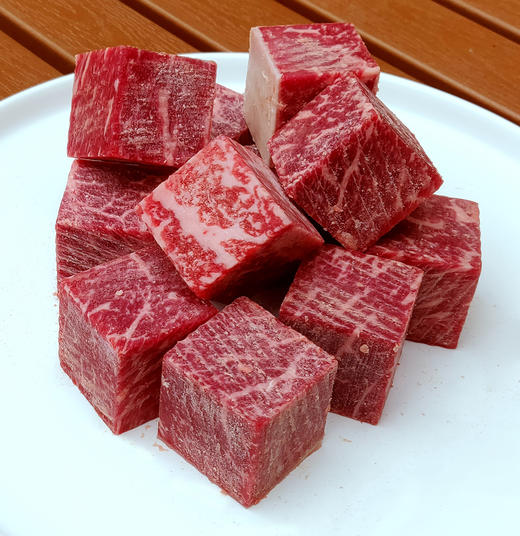 澳洲进口安格斯M3原切上脑部位牛肉粒2包包邮 商品图2