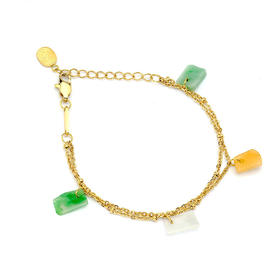 彩色翡翠手链 TRACEY CHEN