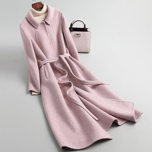 BO-da203秋冬新款双面绒羊毛大衣 商品图0