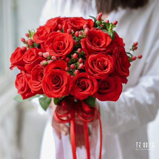 《相守》红玫瑰西式新娘手捧花 商品图2
