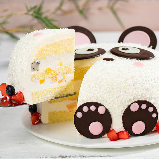 【熊猫嘟嘟】儿童蛋糕，胖嘟嘟的脑袋，憨厚可掬的外表 ，给生活增添一份童真与快乐。（北京幸福西饼） 商品图4