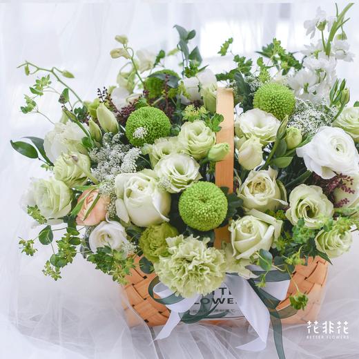 《青柠》清新手提花篮 商品图1