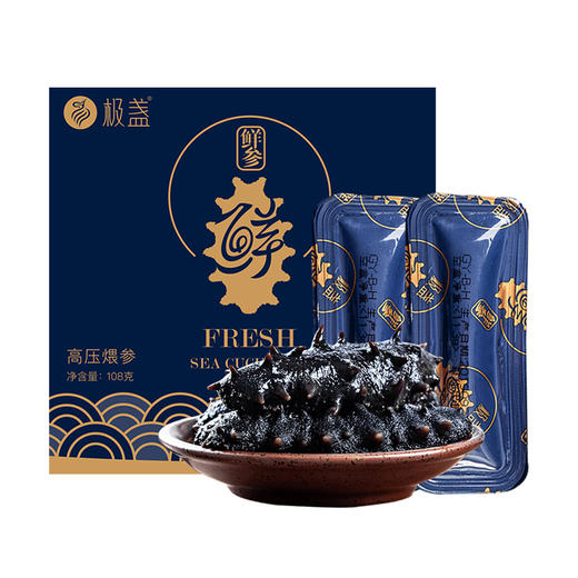 【0.1元+20000积分】【3根】丨极盏·鲜参  大海边的头到鲜  道地辽参  活海参煨制 开袋即食 商品图0