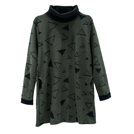 YH-ffa030-97143秋冬新款时尚加绒大码宽松打底针织衫 XCX 商品图4